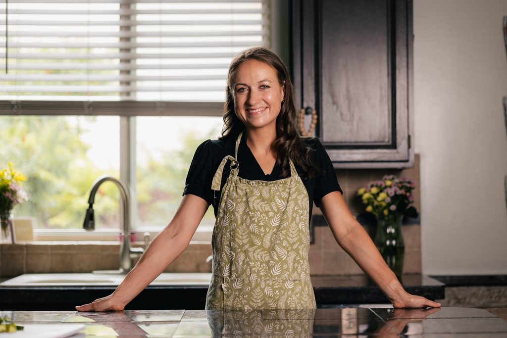 On-location shoot in a client kitchen for a Cleveland nutrition brand
